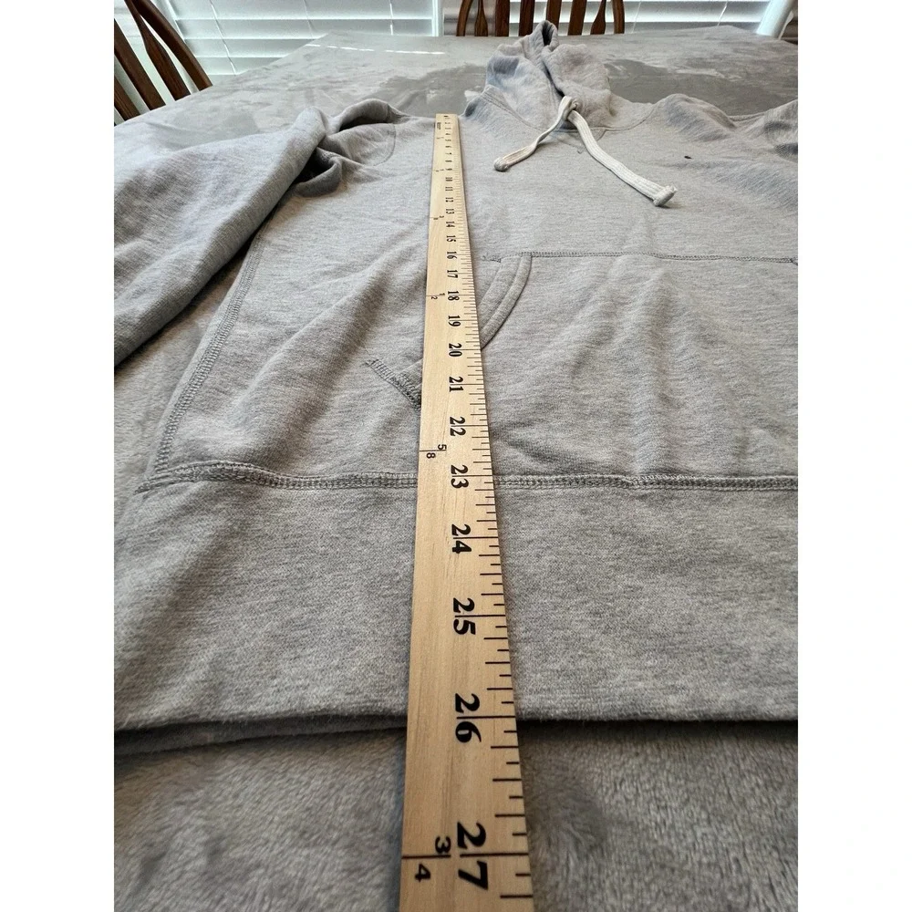 Polo Ralph Lauren Mens Hoodie L Gray Pullover Fleece Sweatshirt Pony Logo